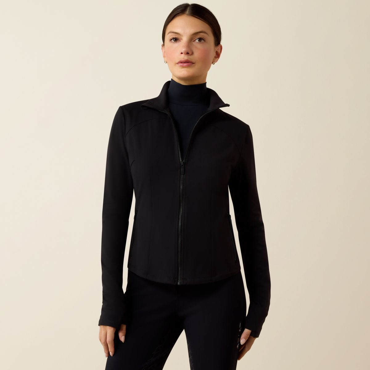Ariat Sudadera con capucha y cremallera Solveil Full Zip Mujer Negro