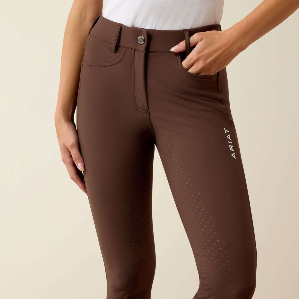 Ariat Pantalón de Equitación Tri Factor NT Full Grip Pommel Brown