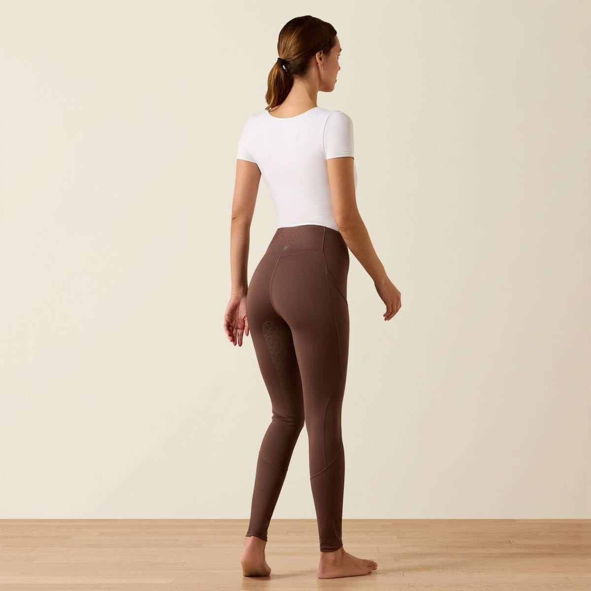 Ariat Legging de Equitación Breathe EOS Agarre de rodilla Pommel Brown