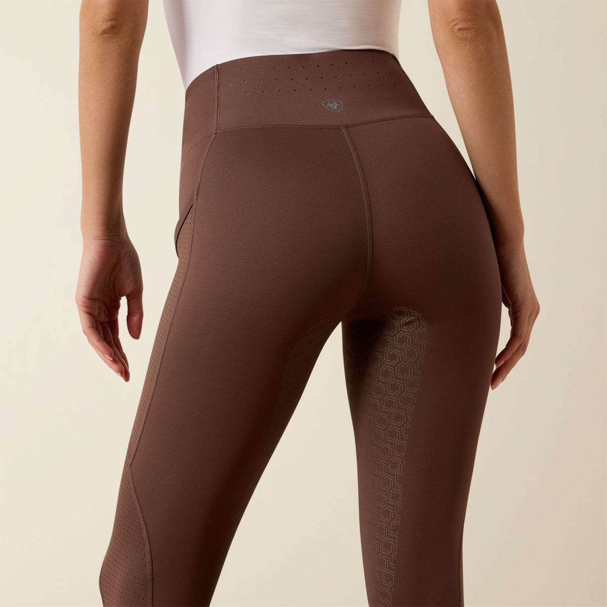 Ariat Legging de Equitación Breathe EOS Agarre de rodilla Pommel Brown