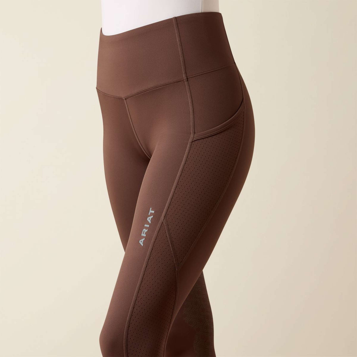 Ariat Legging de Equitación Breathe EOS Agarre de rodilla Pommel Brown