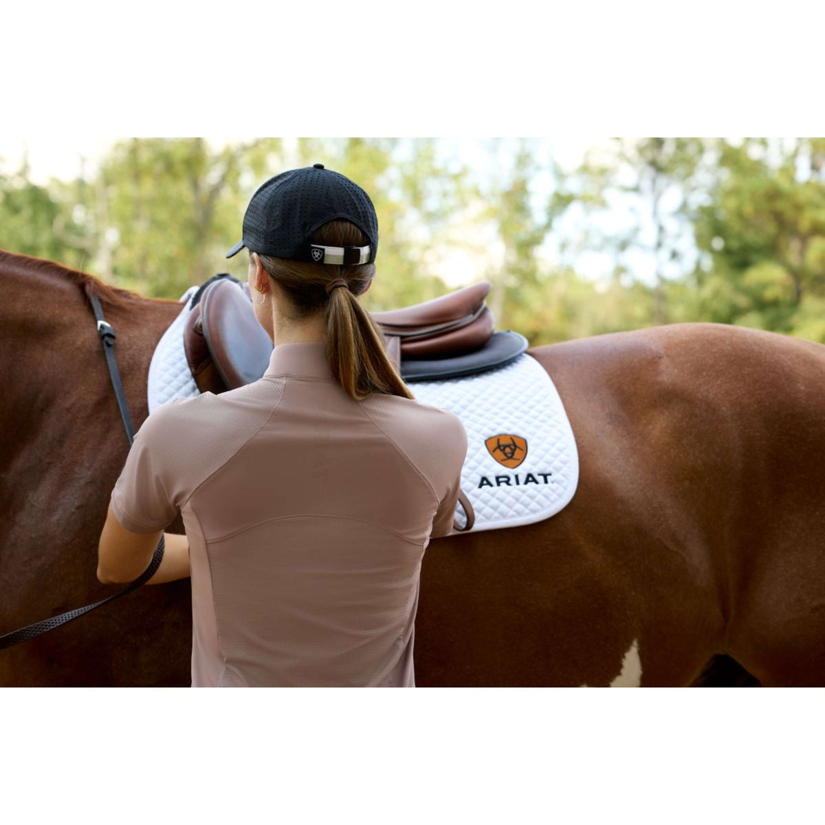 Ariat Camiseta Breathe 1/2 Zip Mujer Sepia Rose