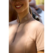 Ariat Camiseta Breathe 1/2 Zip Mujer Sepia Rose
