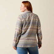 Ariat Blusa Arizona Western Mujer Ombre Blue Southwest