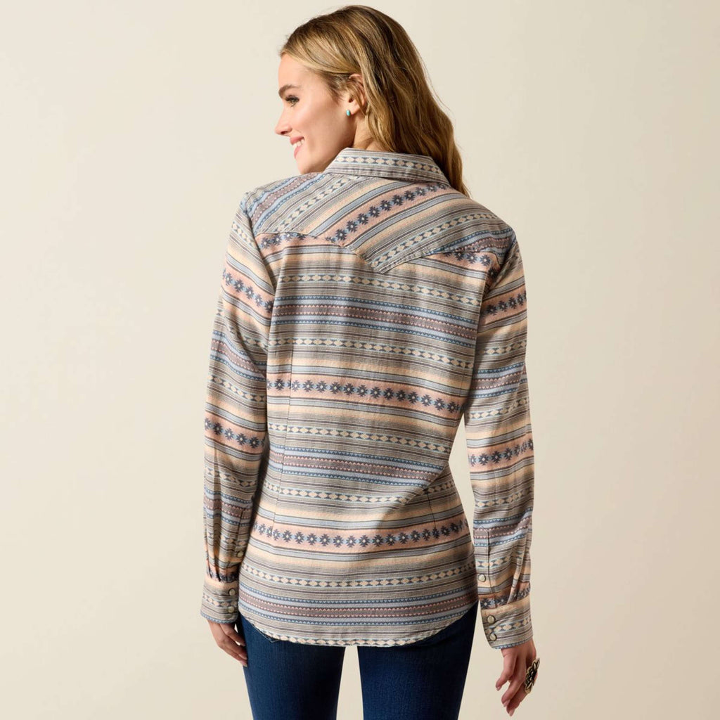 Ariat Blusa Arizona Western Mujer Ombre Blue Southwest