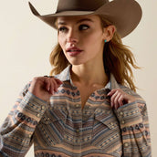 Ariat Blusa Arizona Western Mujer Ombre Blue Southwest