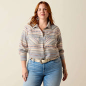 Ariat Blusa Arizona Western Mujer Ombre Blue Southwest