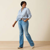 Ariat Blusa Billie Jean Mujer Ashleigh Blue Crystal Southwes