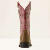 Ariat Botas Western Round Up Ruidoso Mujer Brown Bomber/Dusty Rose