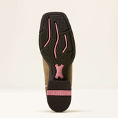 Ariat Botas Western Round Up Ruidoso Mujer Brown Bomber/Dusty Rose