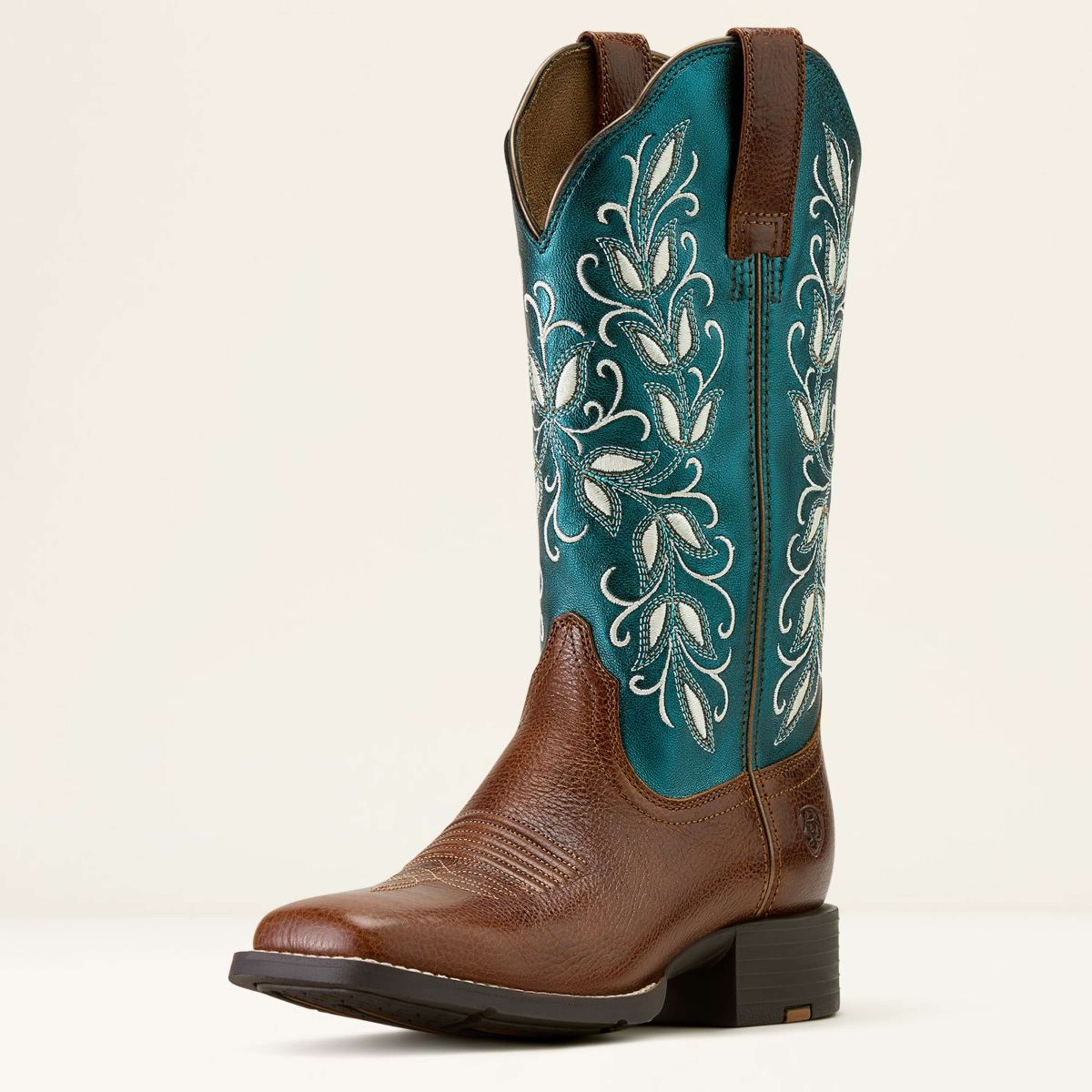 Ariat Botas Western Round Up Holly Mujer Beasty Brown/Metallic Sea Ariat Botas Western Round Up Holly Mujer Beasty Brown/Metallic Sea