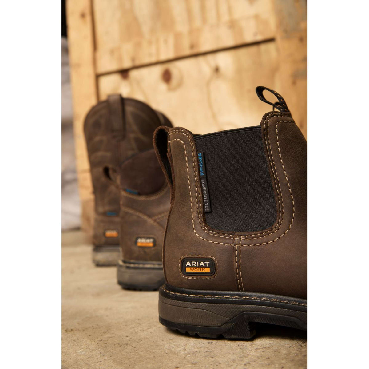 Ariat Botines Riverter Chelsea H20 Mujer Marron oscuro