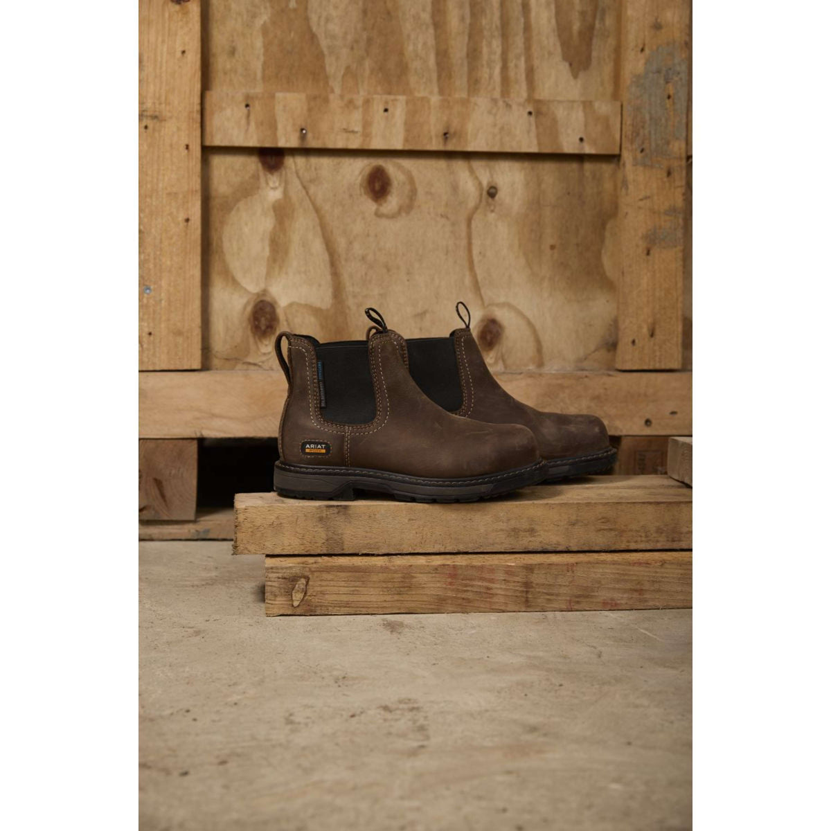 Ariat Botines Riverter Chelsea H20 Mujer Marron oscuro
