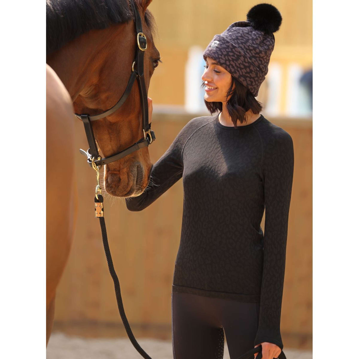 Aubrion by Shires Top Balance Seamless Negro