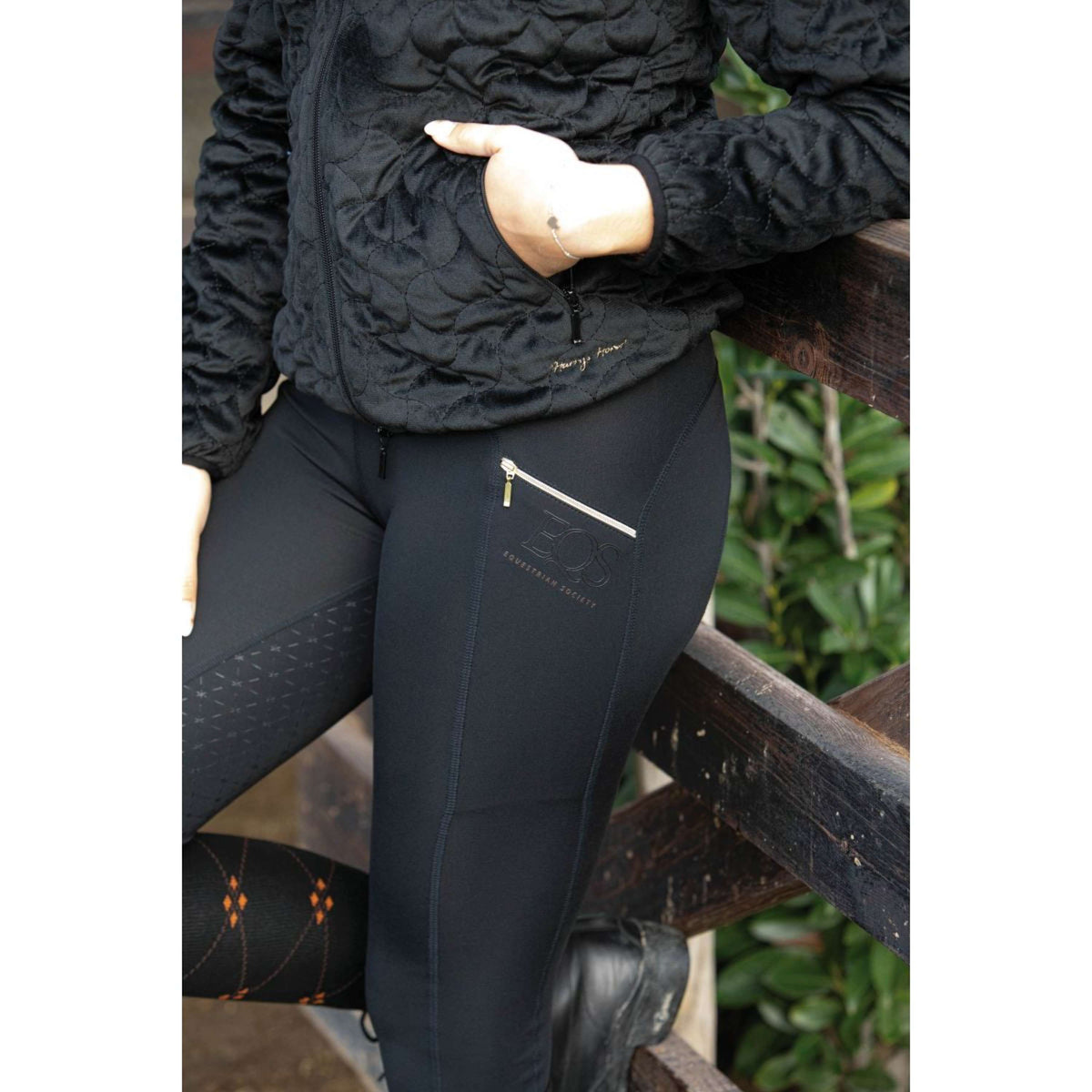 Harry's Horse Pantalones Leogang Full Grip Negro azabache