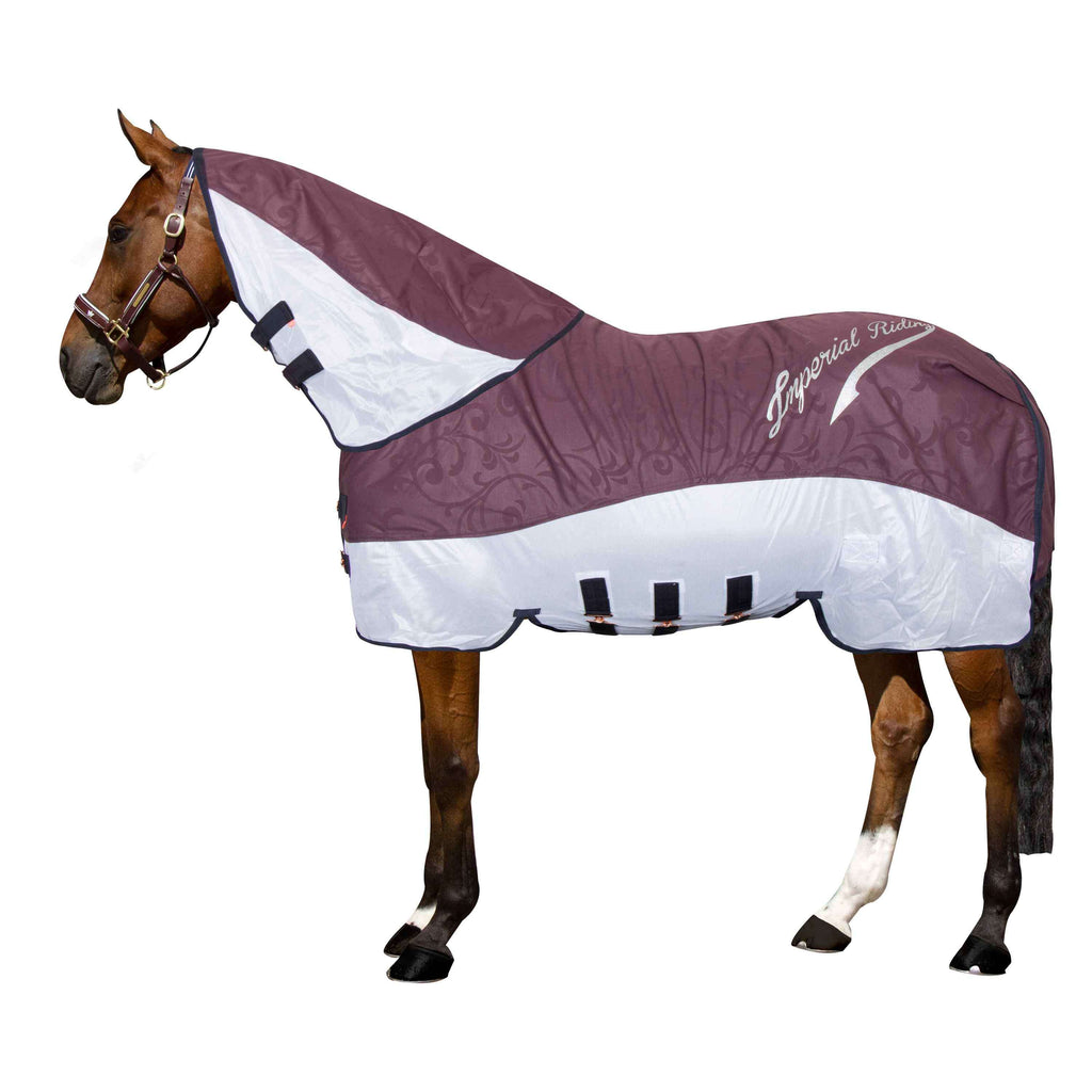 Imperial Riding Mosca y Manta de Iluvia IRHSuper-Dry Bordeaux