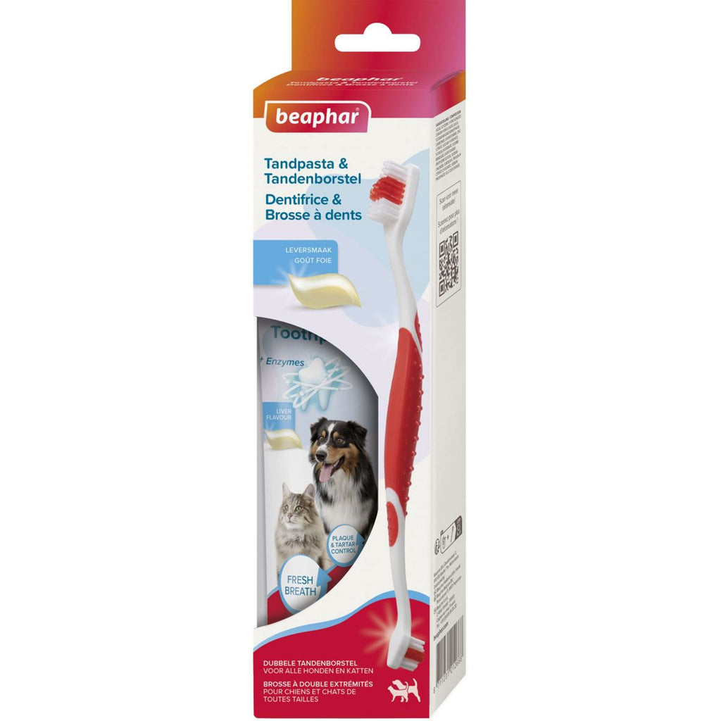 Beaphar Pasta de Dientes + Cepillo de Dientes Combi Pack