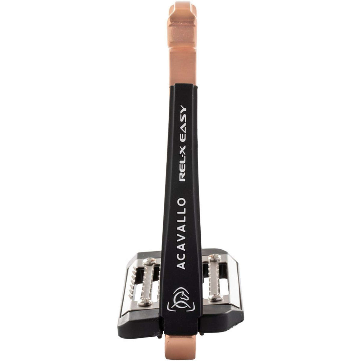 Acavallo Estribos REL-X Easy Negro/Oro Rosa