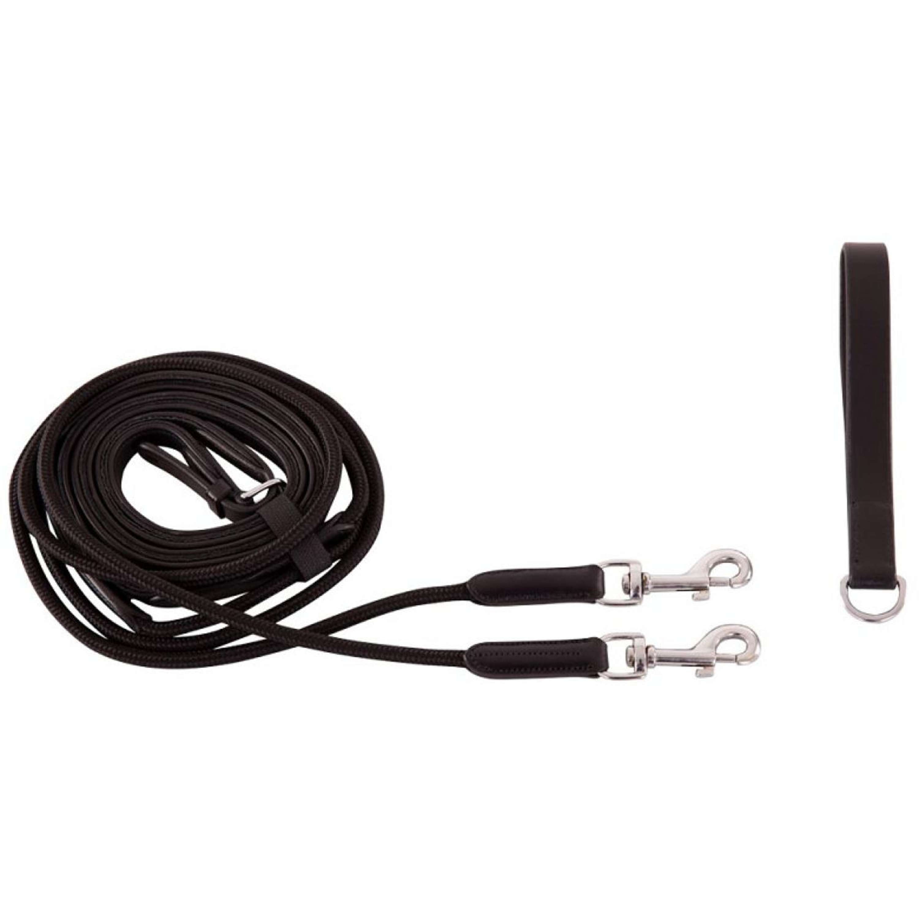 BR Riendas de Gogue Norwich Negro/Plata