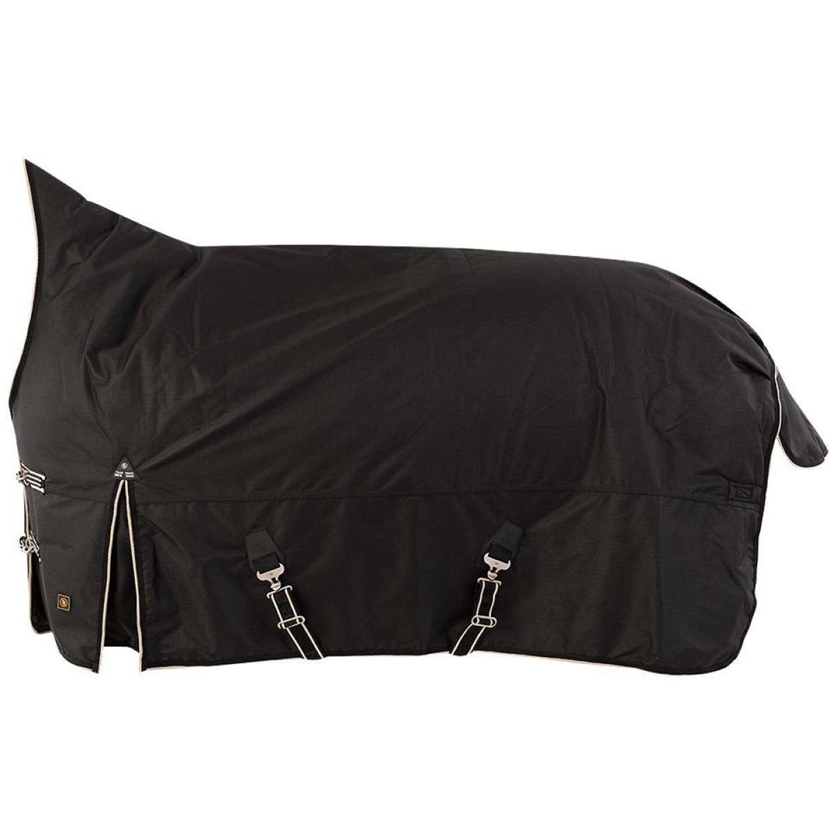 BR Alfombra de Exterior Classic High Neck Outdoordeken 1200D 200g Negro