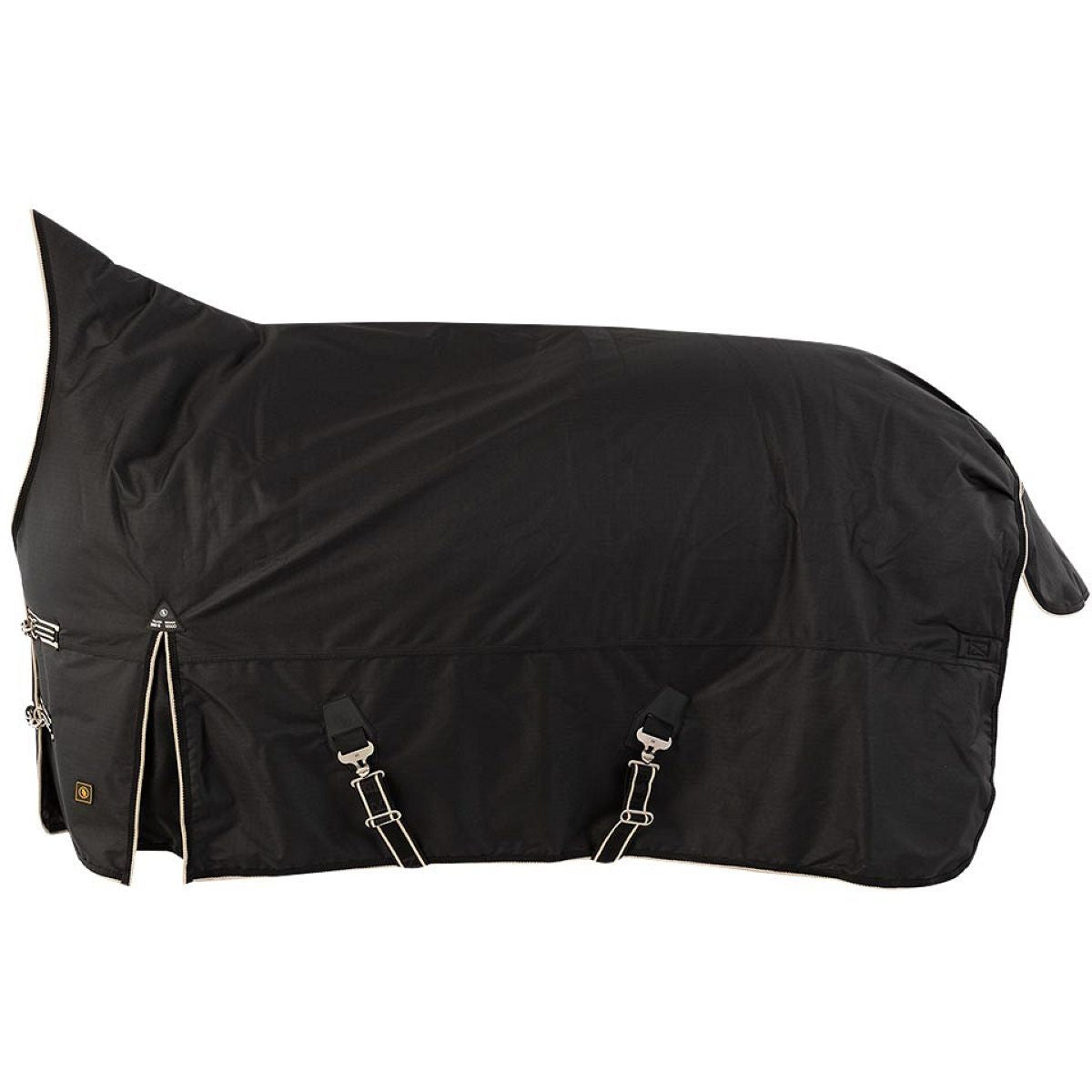 BR Alfombra de Exterior Classic High Neck Outdoordeken 1200D 200g Negro