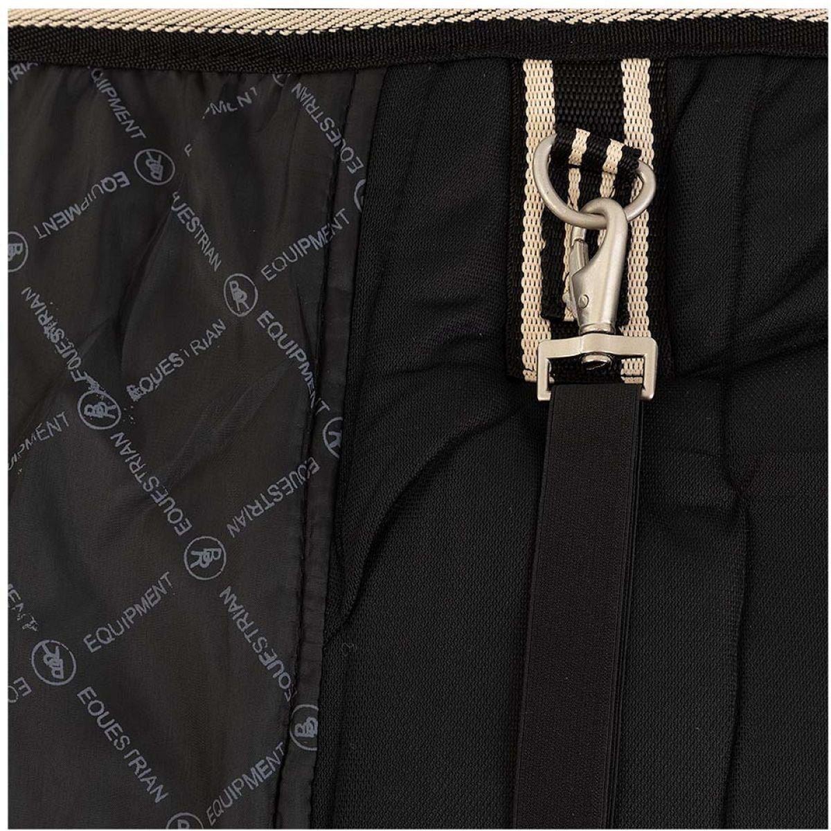 BR Alfombra de Exterior Classic High Neck Outdoordeken 1200D 200g Negro