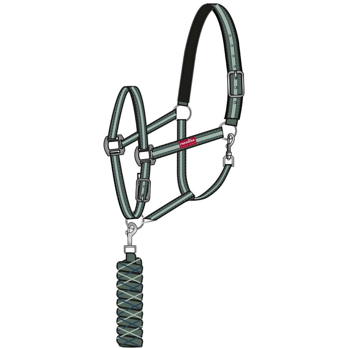 Premiere Juego de Cabestro AW25 con Gancho de Pánico Duck Green