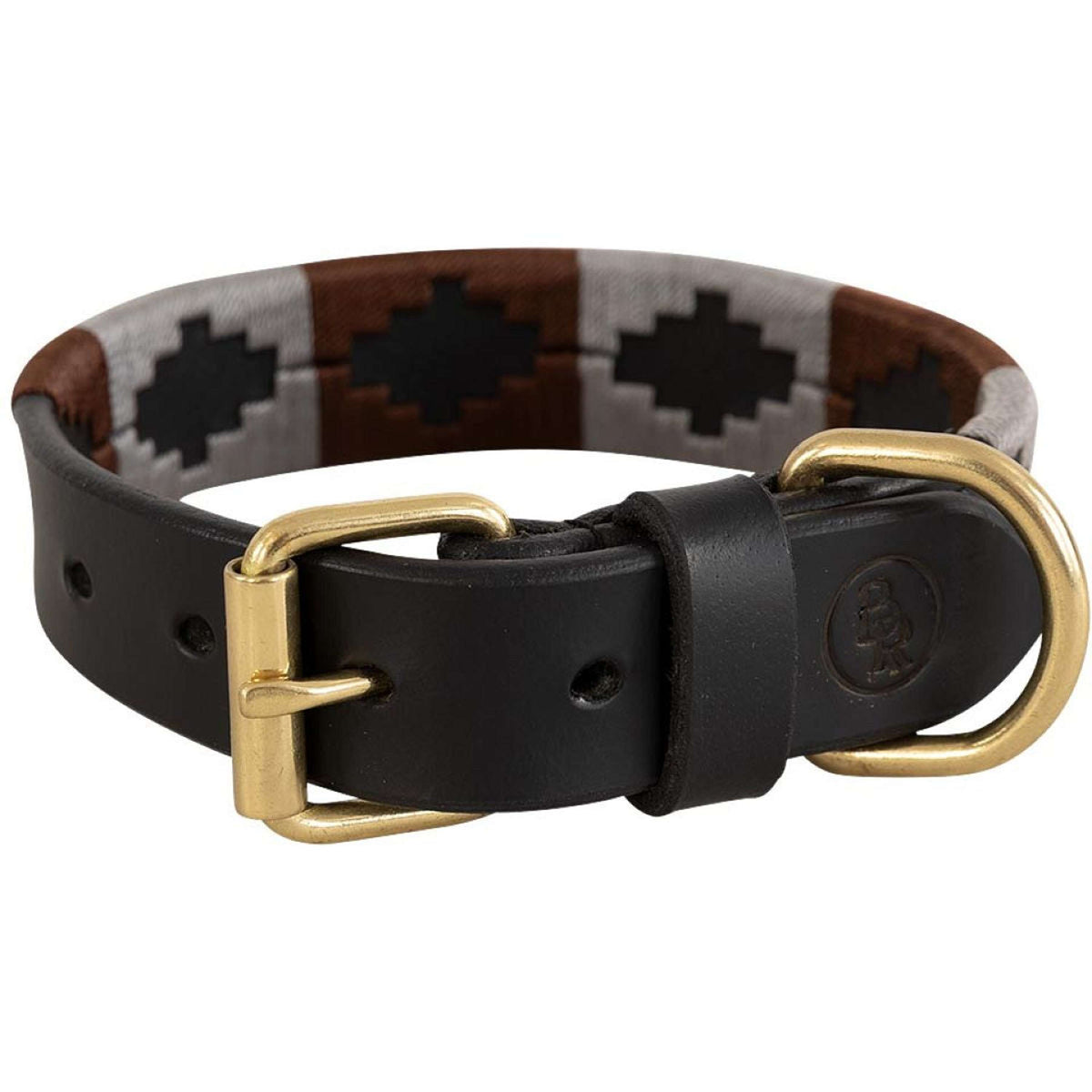 BR Collar para Perro Marron/Gris