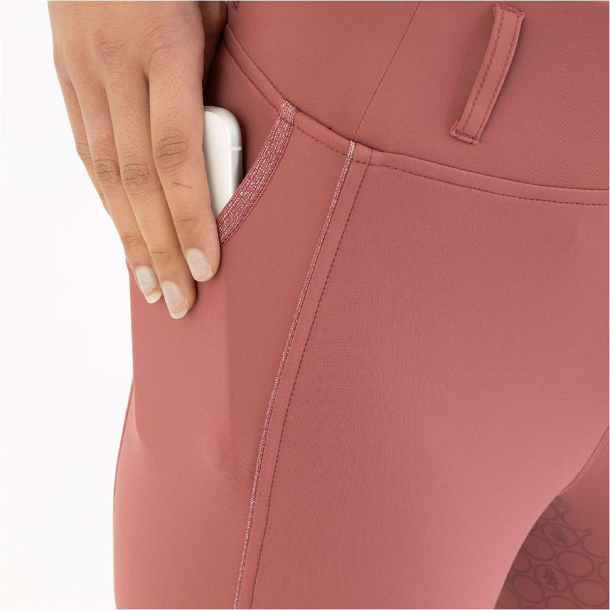 BR Legging de Equitación Ilana Full Grip Roan Rouge