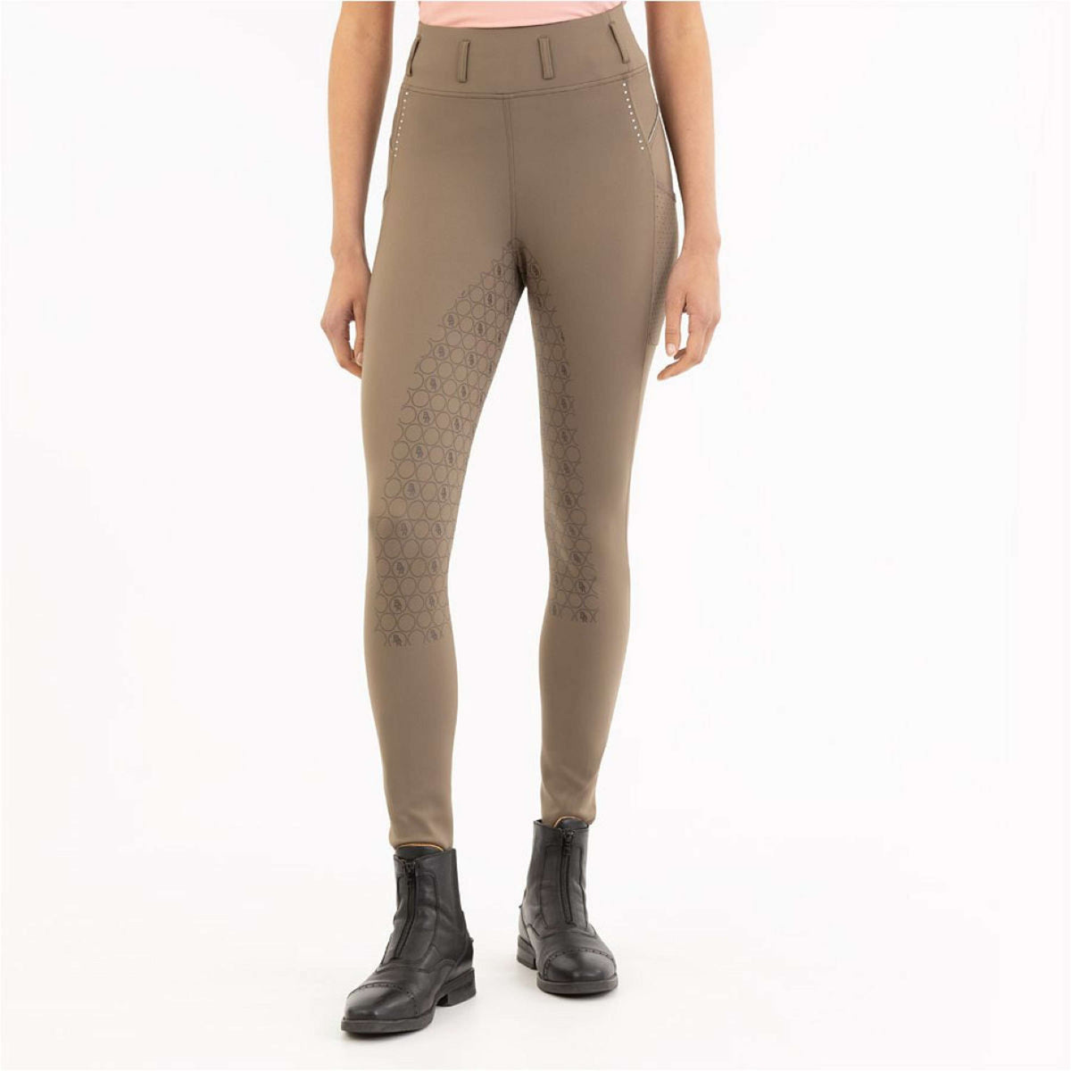 BR Legging de Equitación Isadora Full Grip Trocito de Chocolate