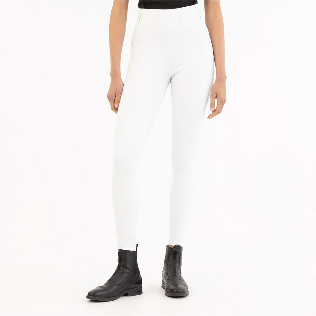 BR Legging de Equitación Isadora Full Grip Blanco