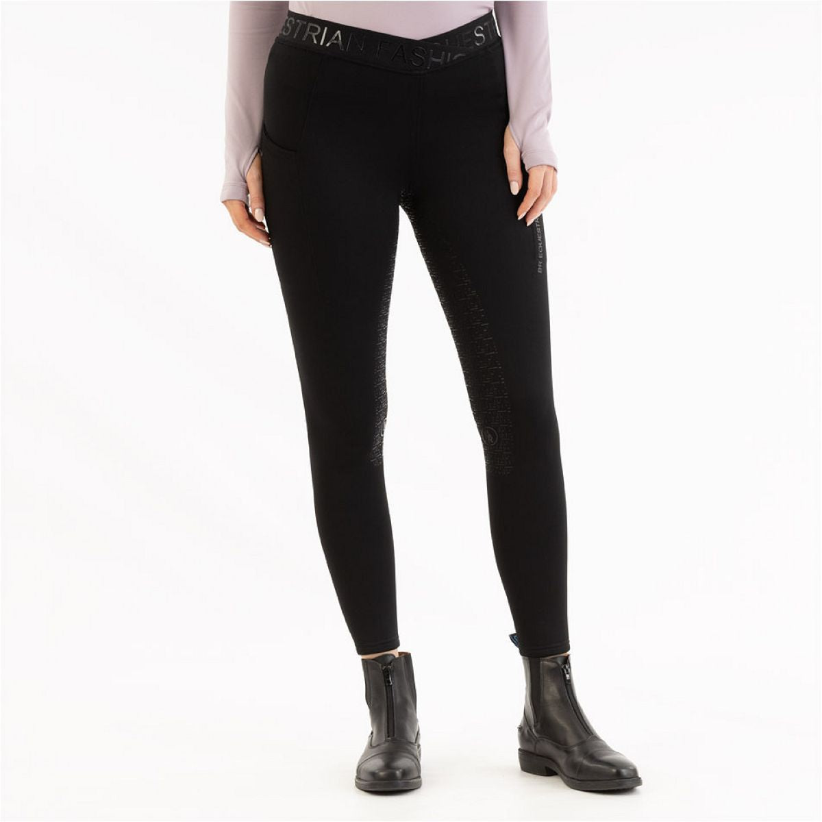 BR Legging de Equitación AW25 Jesslynn Asiento de silicona para damas Meteorite