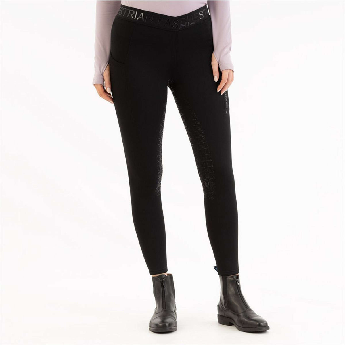 BR Legging de Equitación AW25 Jesslynn Asiento de silicona para damas Meteorite