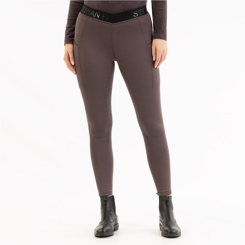 BR Legging de Equitación AW25 Jesslynn Asiento de silicona para damas Raisin