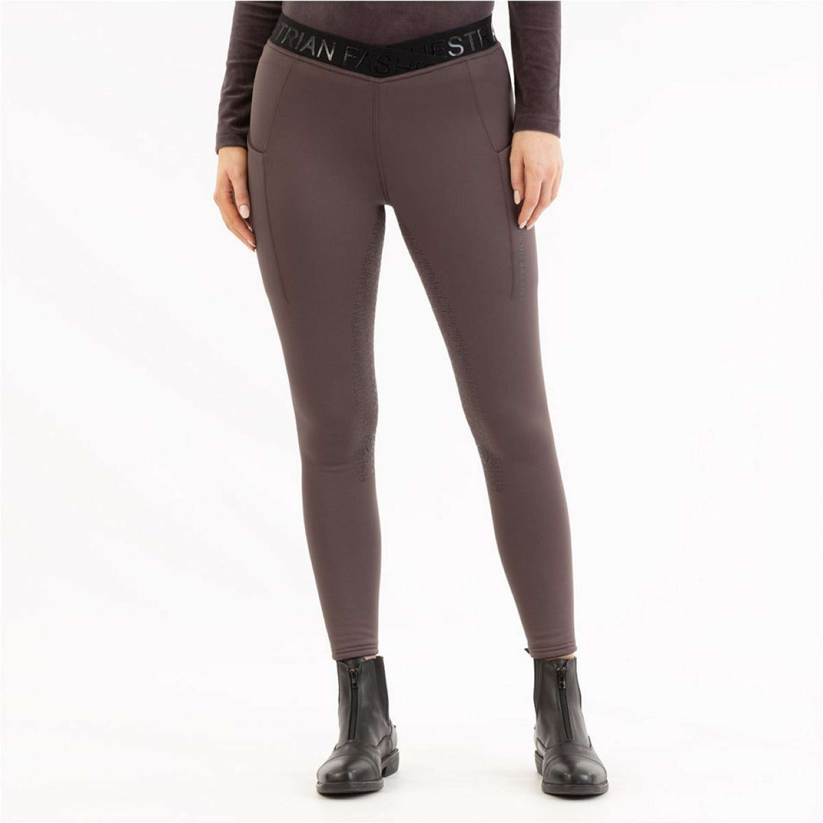 BR Legging de Equitación AW25 Jesslynn Asiento de silicona para damas Raisin