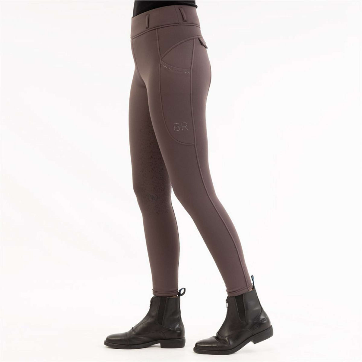 BR Legging de Equitación AW25 Jolie Asiento de silicona para damas Raisin