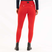 BR Legging de Equitación AW25 Jolie Asiento de silicona para damas Rojo Tango