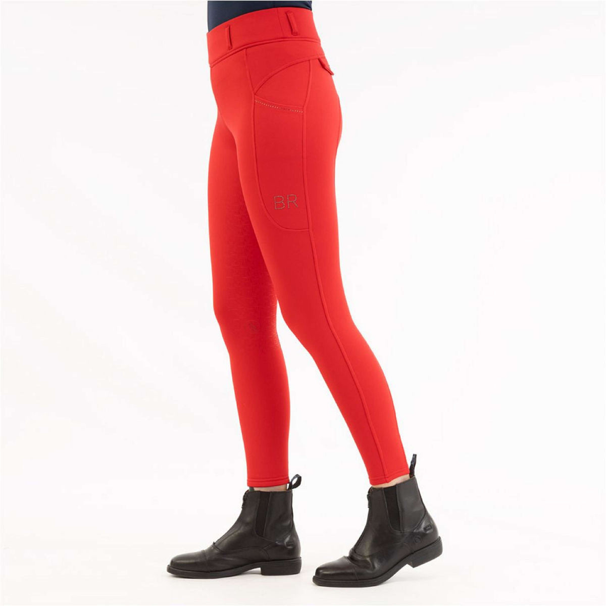 BR Legging de Equitación AW25 Jolie Asiento de silicona para damas Rojo Tango