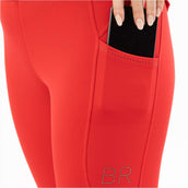 BR Legging de Equitación AW25 Jolie Asiento de silicona para damas Rojo Tango