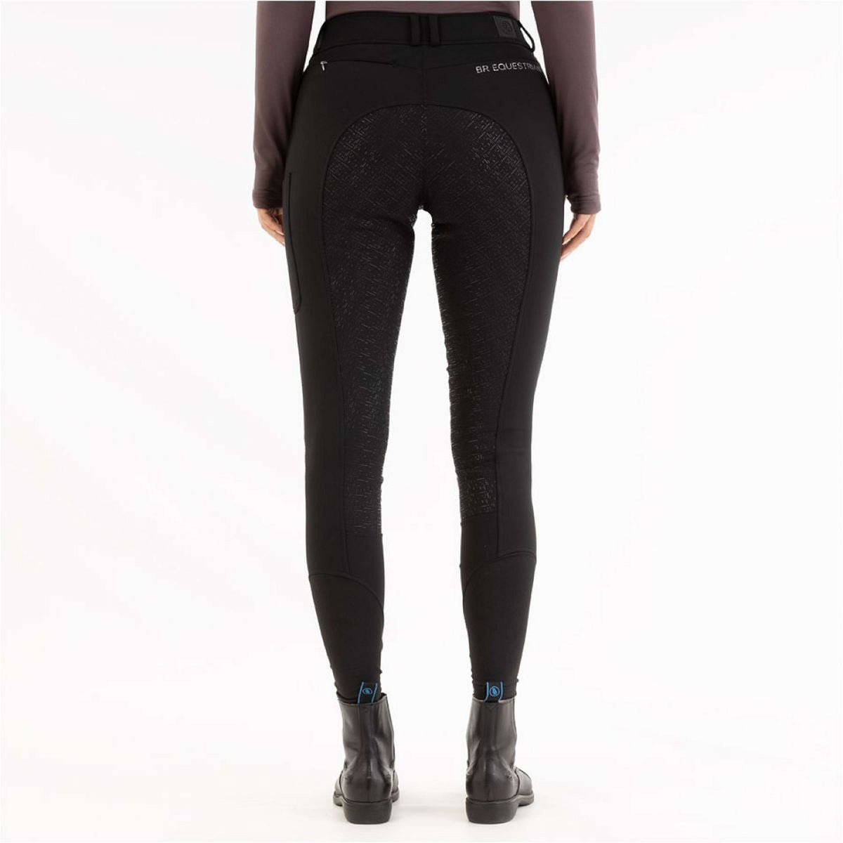 BR Pantalón de Equitación AW25 Softshell Jude Asiento de silicona para damas Meteorite