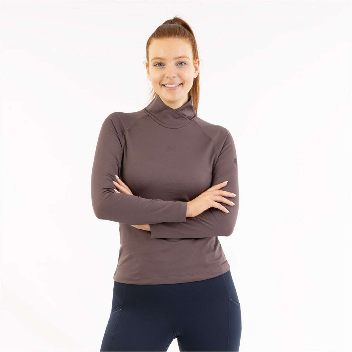BR Jersey de Cuello Alto AW25 Jasmin Mujer Raisin