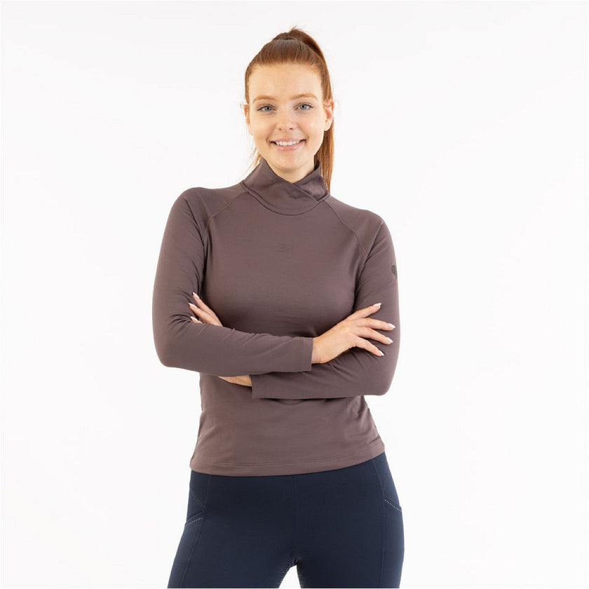 BR Jersey de Cuello Alto AW25 Jasmin Mujer Raisin