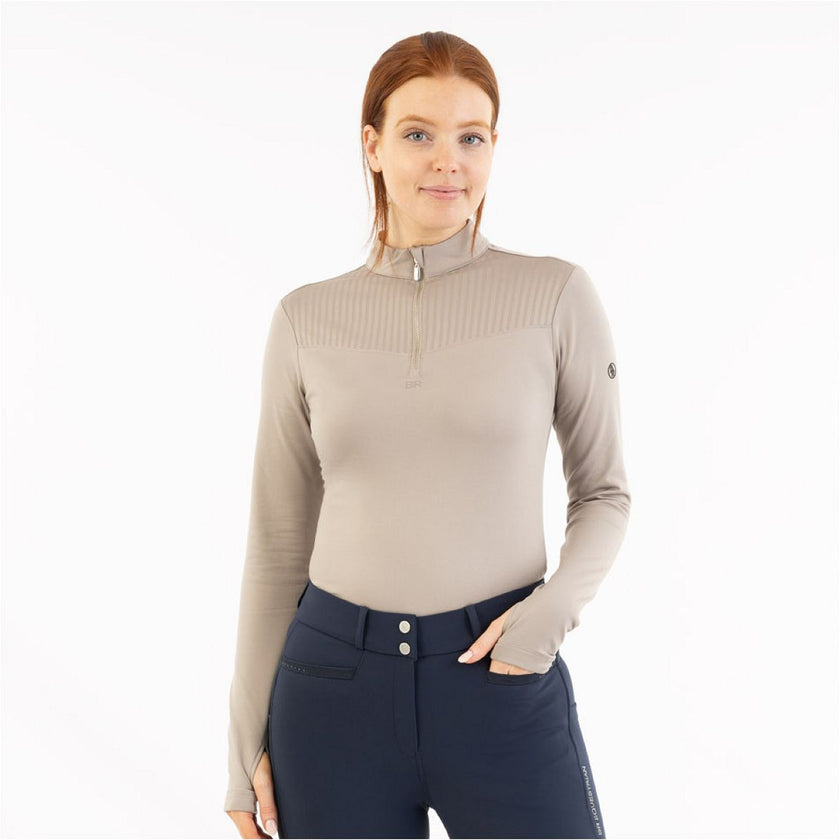 BR Pullover AW25 Half-Zip Jara Mujer Moon Rock BR Pullover AW25 Half-Zip Jara Mujer Moon Rock