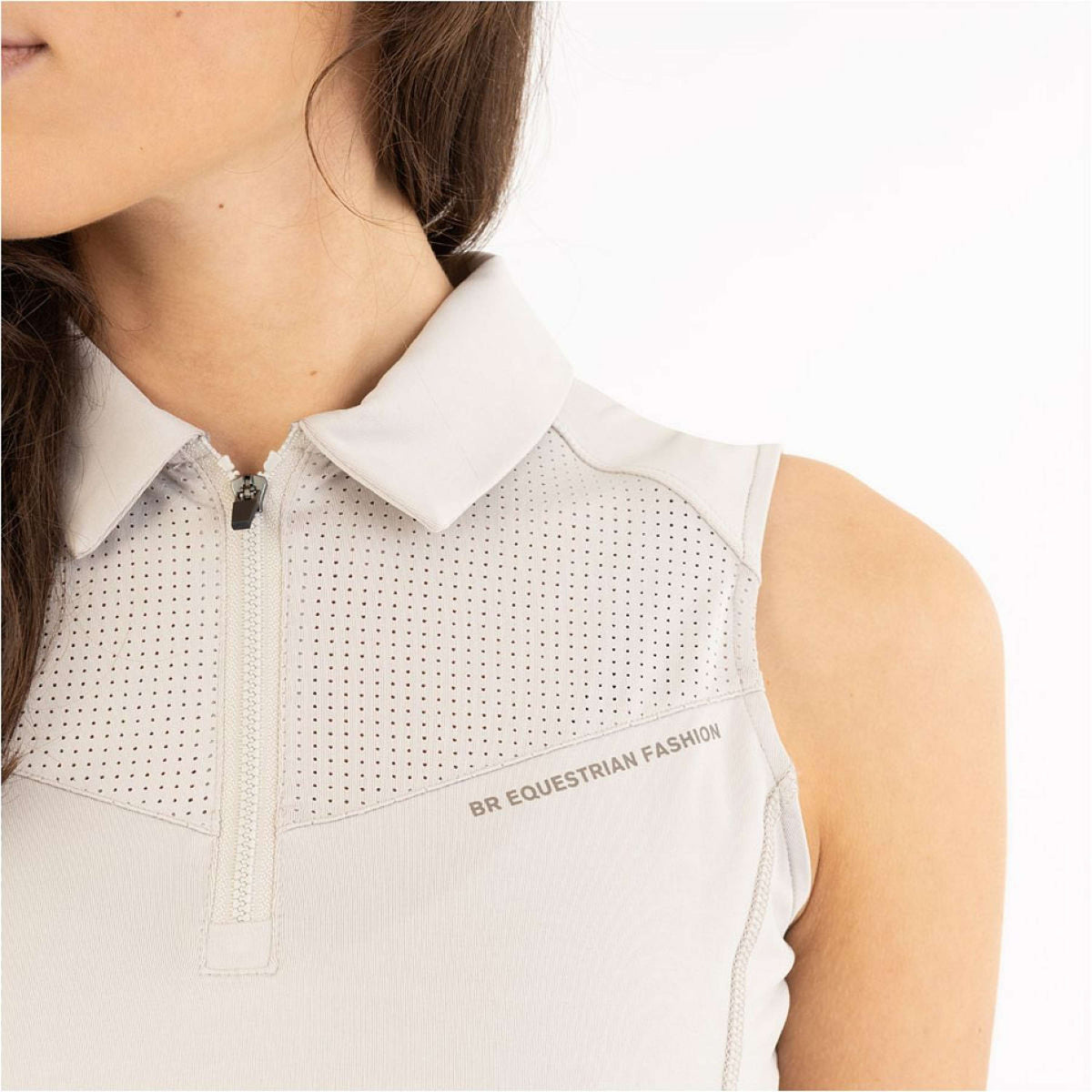BR Poloshirt Isa Sin Mangas Gris Chateau