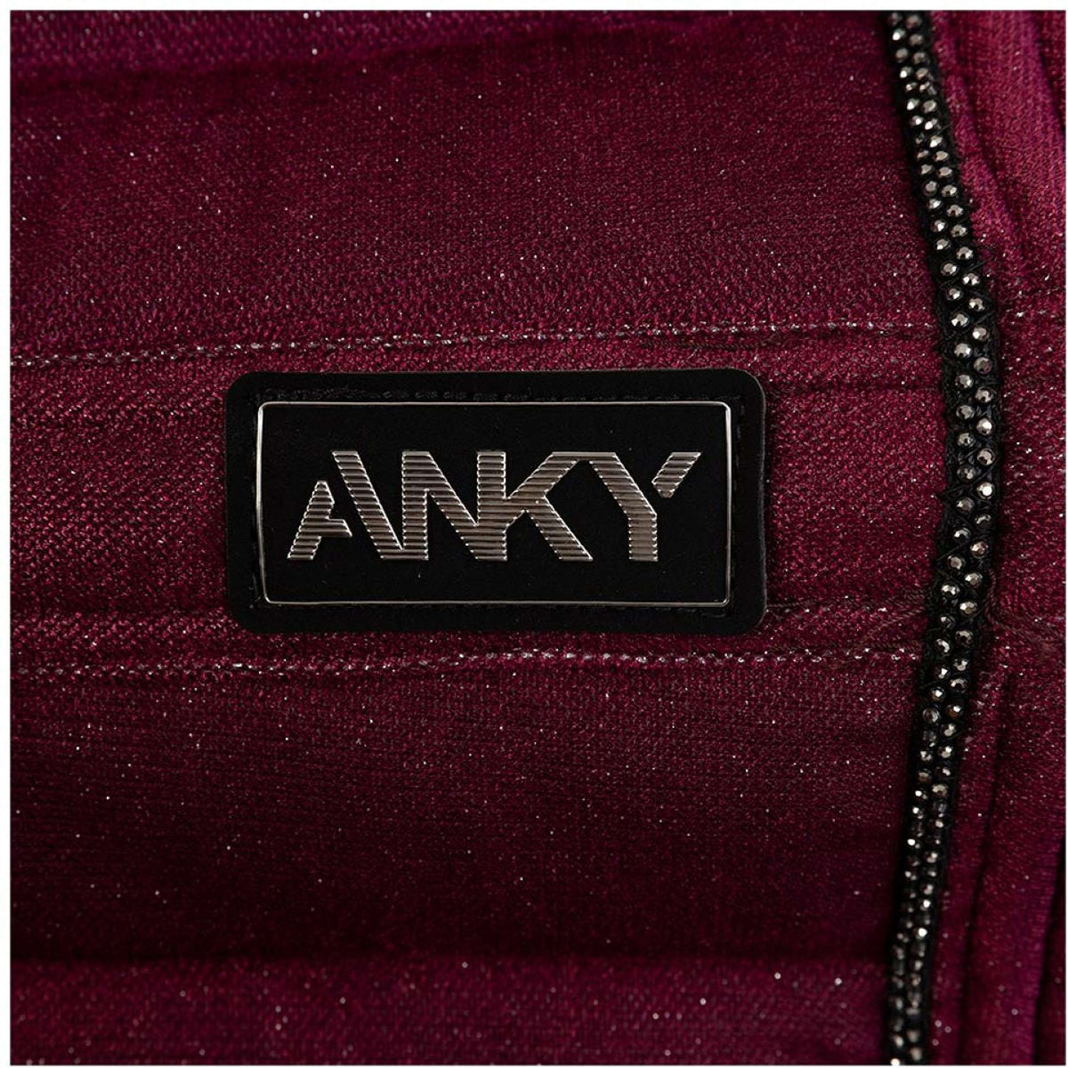 ANKY Mantilla AW25 Velvet Doma clásica Windsor Wine