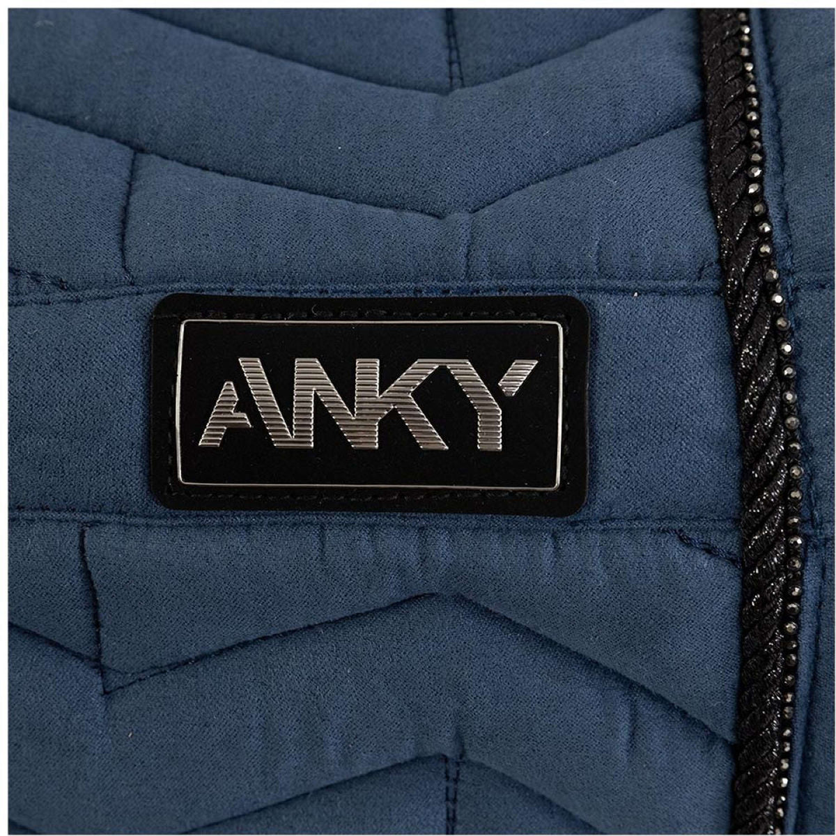 ANKY Mantilla AW25 Suede Doma clásica Insignia Blue