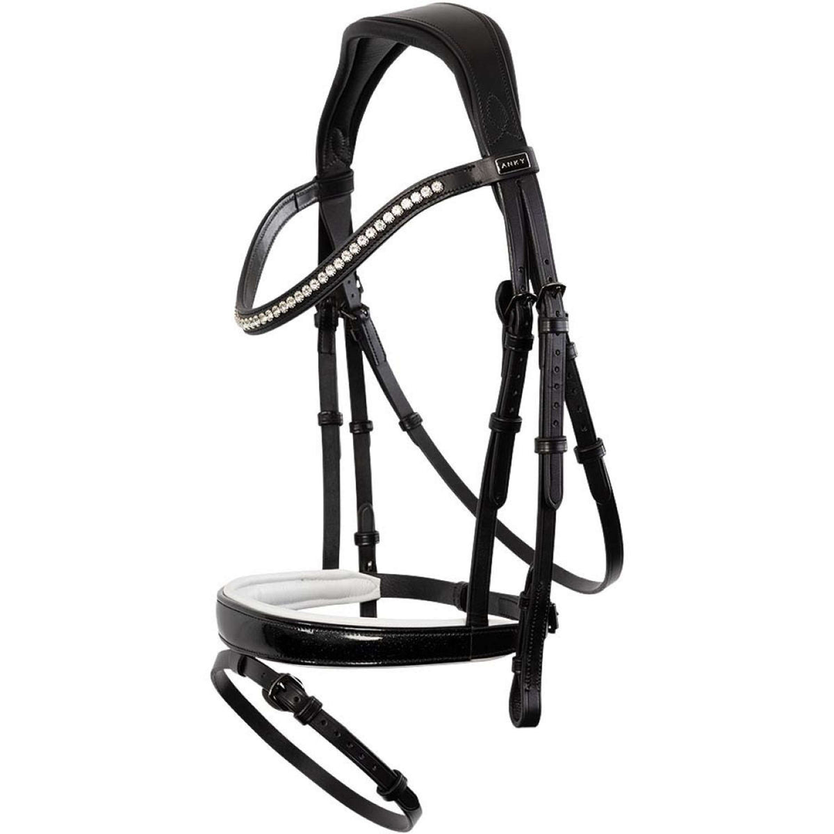 ANKY Brida Metallic Patent ATH24001 Negro/Blanco