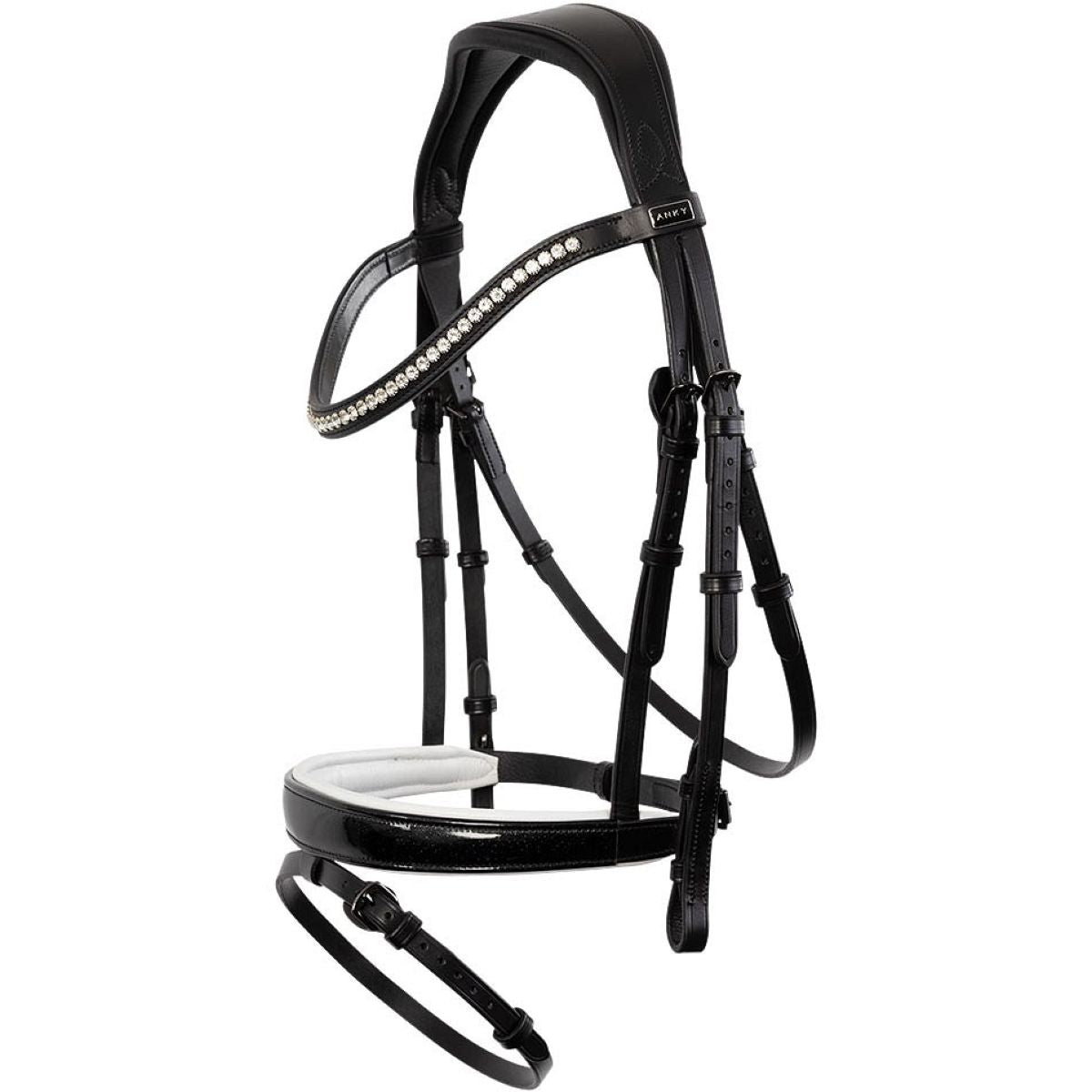 ANKY Brida Metallic Patent ATH24001 Negro/Blanco