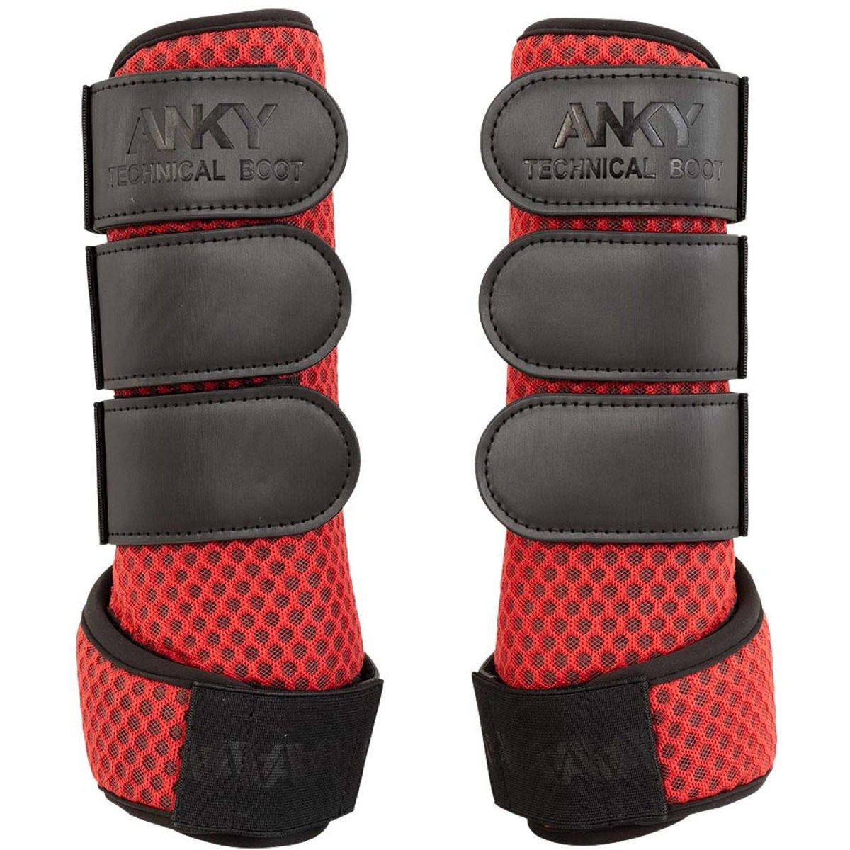 ANKY Protectores de piernas AW25 3D Mesh Equestrian Red