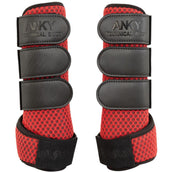 ANKY Protectores de piernas AW25 3D Mesh Equestrian Red